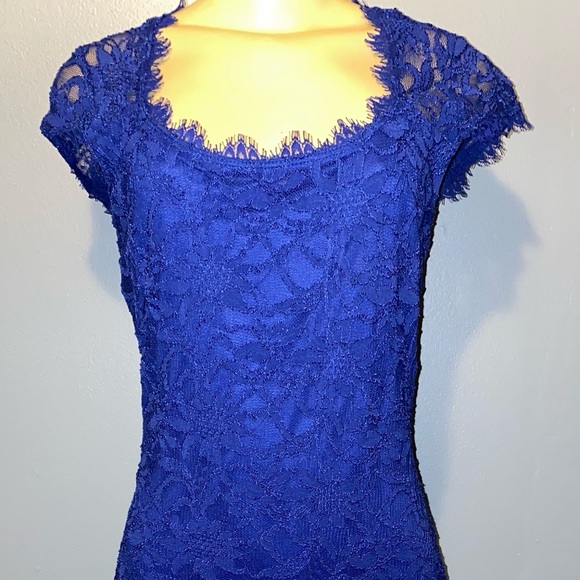 Blue lace dress - Picture 2 of 6